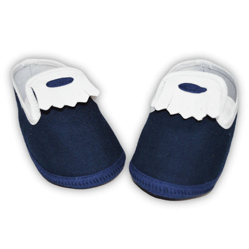 Gianfranca® - Baby Boy Navy Blue Baptism Shoes - Made in Italy