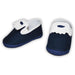 Gianfranca® - Baby Boy Navy Blue Baptism Shoes - Made in Italy
