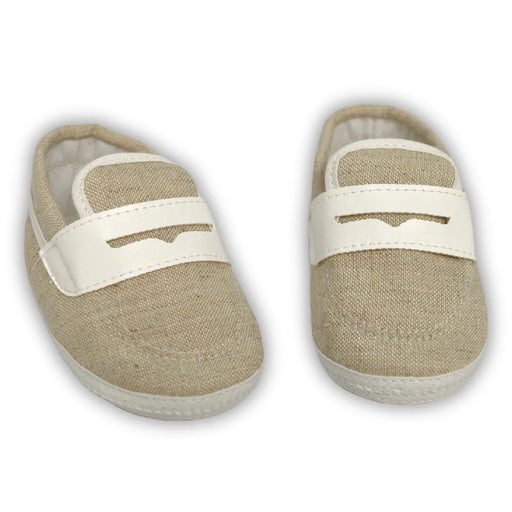 Gianfranca® - Baby Boy Sand Baptism Shoes - Made in Italy