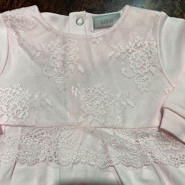 Gianfranca® - Gianfranca Girls Fancy Lace Sleeper - 100% Cotton