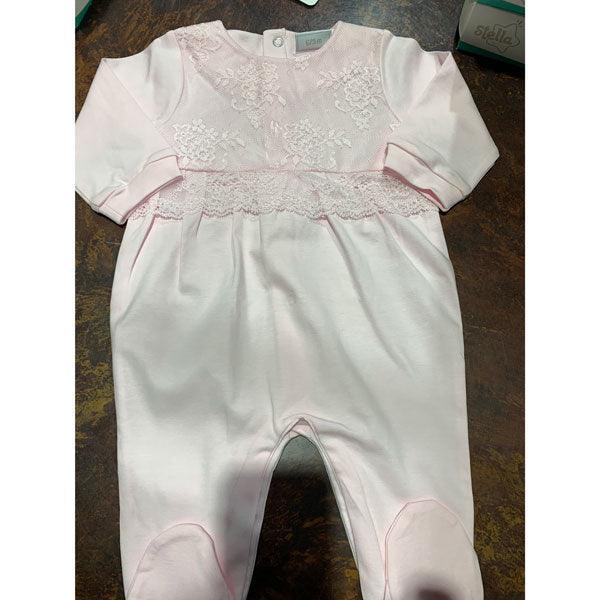 Gianfranca® - Gianfranca Girls Fancy Lace Sleeper - 100% Cotton