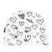 Goldtex - Kushies Baby Cap, 1-3m - Black and White Hearts