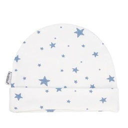 Goldtex - Kushies Baby Cap, 1-3m - Blue Scribble Stars