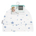 Goldtex - Kushies Baby Cap, 1-3m - Blue Scribble Stars