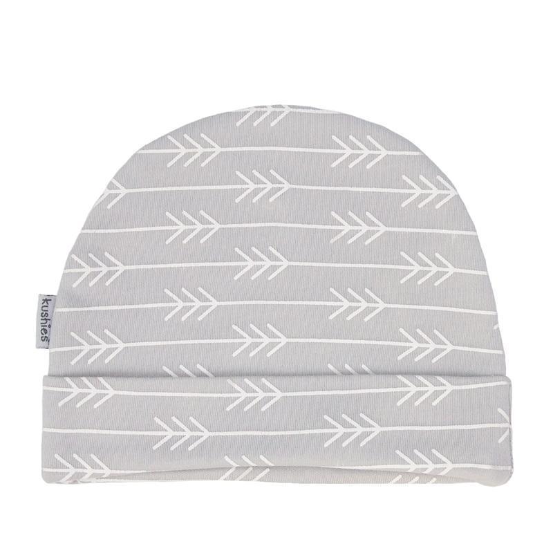 Goldtex - Kushies Baby Cap, 1-3m - Heather Grey Stripe