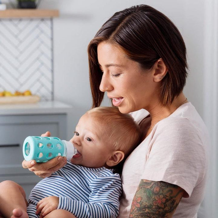 Goldtex - LifeFactory Silicone Nipples For 4oz & 9oz Glass Bottles-2 Pack