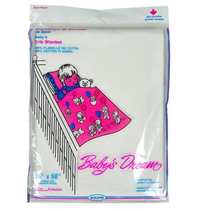 Goldtex® - Goldtex 100% Cotton Flannel Crib Blanket – Made in Canada