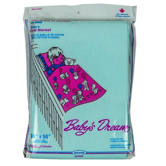 Goldtex® - Goldtex 100% Cotton Flannel Crib Blanket – Made in Canada