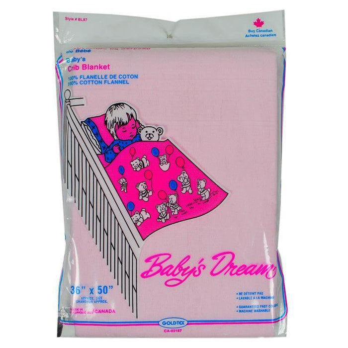 Goldtex® - Goldtex 100% Cotton Flannel Crib Blanket – Made in Canada