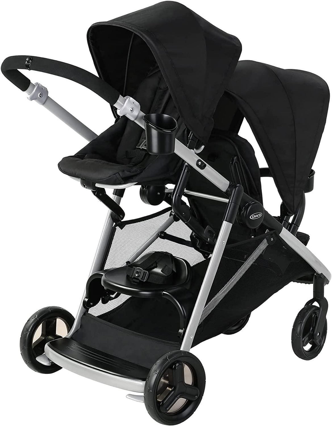 graco ready2grow click connect double stroller - gotham Graco Ready2Grow 2.0 Stroller