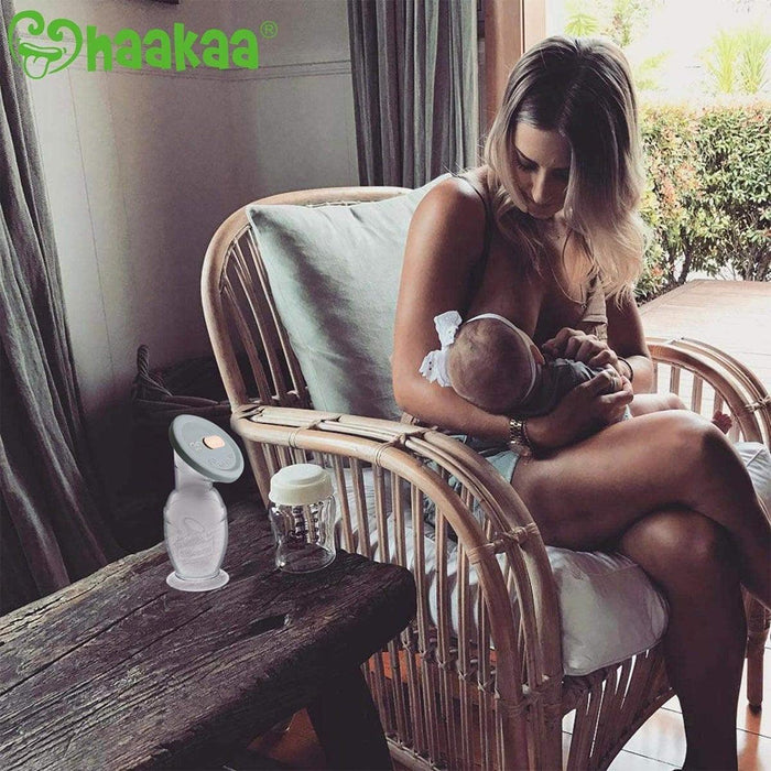 Haakaa® - Haakaa Silicone Breast Pump & Silicone Cap Kit - 5oz / 150ml