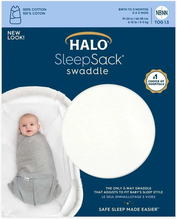 HALO® - Halo 100% Cotton Sleepsack Swaddle (TOG 1.5) - Cream