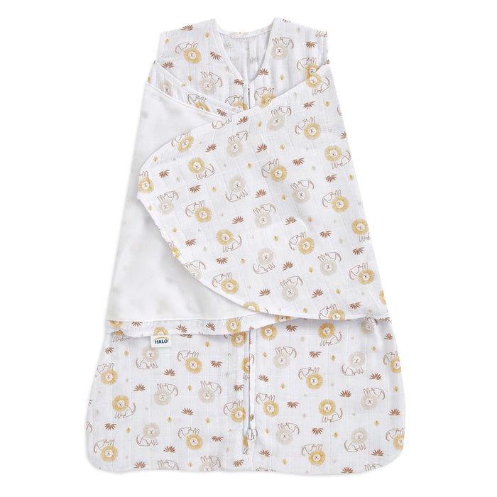 HALO® - HALO® SleepSack Swaddle Muslin Cotton Lions - 1.5 Tog