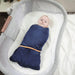 HALO® - Halo Sleepsack Swaddle Ideal Temp- Navy/Orange - 1 Tog
