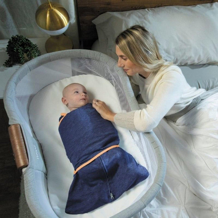 HALO® - Halo Sleepsack Swaddle Ideal Temp- Navy/Orange - 1 Tog