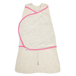 HALO® - Halo Sleepsack Swaddle-Ideal Temp- Oatmeal/Pink - 1 Tog