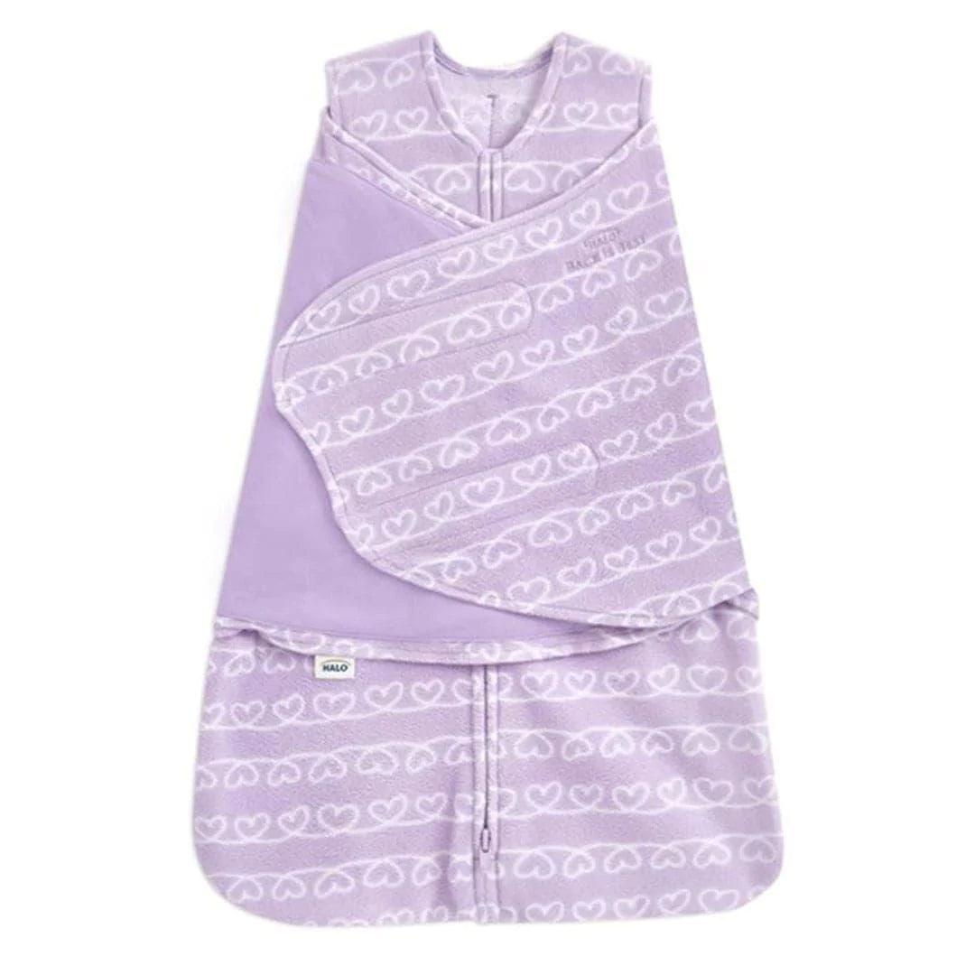 HALO® - Halo Sleepsack Swaddle Micro-Fleece Heartline Purple 3 TOG