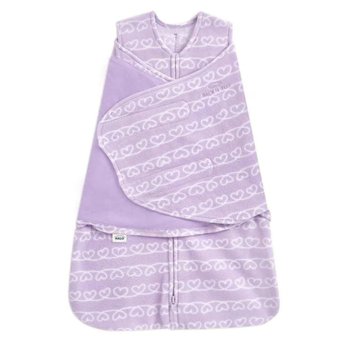 HALO® - Halo Sleepsack Swaddle Micro-Fleece Heartline Purple 3 TOG