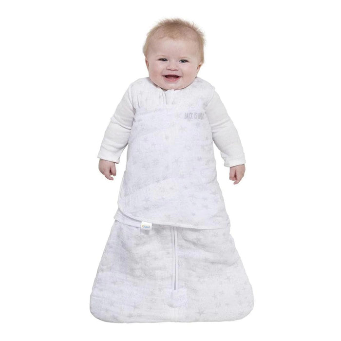 HALO® - Halo Sleepsack Swaddle - Quilted Muslin - Grey Constellation