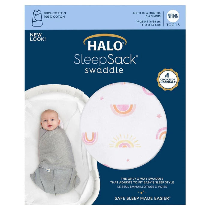 HALO® - Halo Sleepsack Swaddle Sunshine Ranbows 1.5 TOG