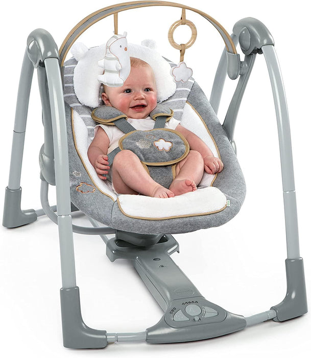Ingenuity® - Ingenuity Boutique Collection Swing 'n Go Portable Swing - Bella Teddy