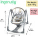 Ingenuity® - Ingenuity Boutique Collection Swing 'n Go Portable Swing - Bella Teddy