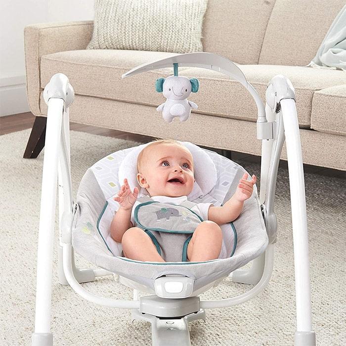 Ingenuity® - Ingenuity by Bright Starts Vibrating Seat & Swing - ConvertMe Swing-2-Seat - Nash
