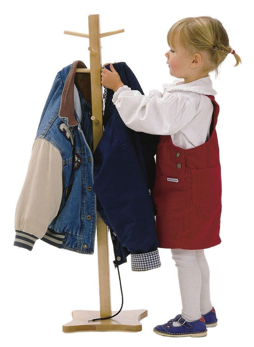 J.B. Poitras® - J.B. Poitras Solid Maple Freestanding Coat Rack