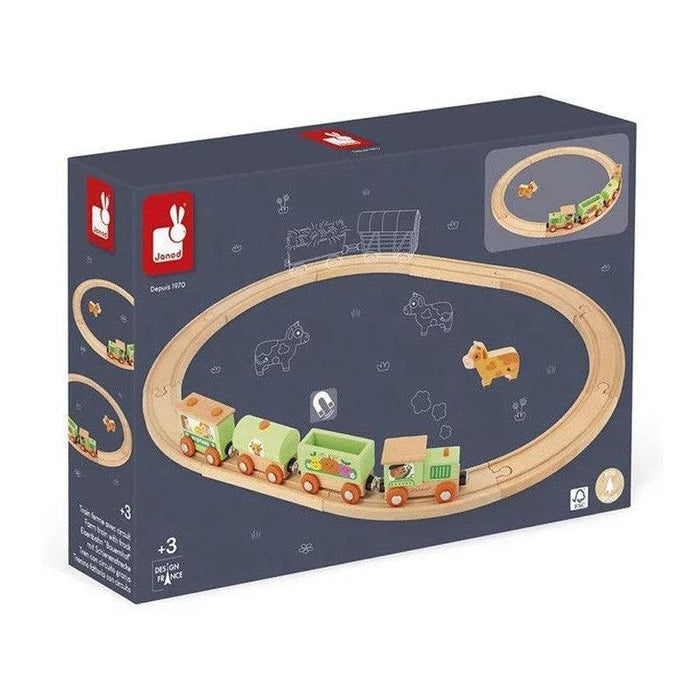 Janod® - Janod Farm Train with Circuit Story