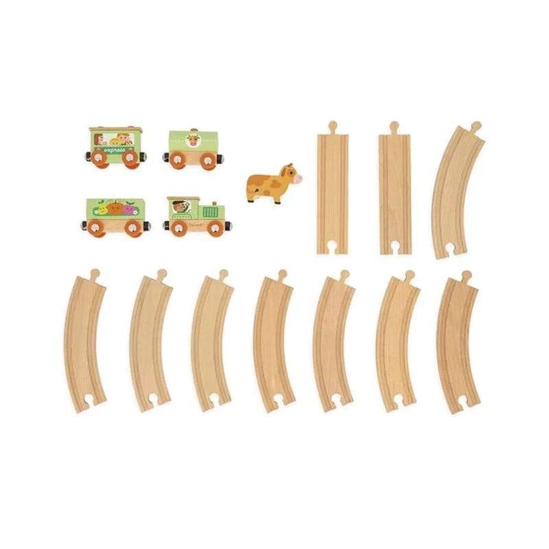 Janod® - Janod Farm Train with Circuit Story