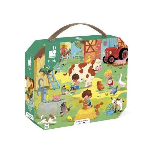 Janod® - Janod Jigsaw Puzzle 24pcs - A Day At The Farm