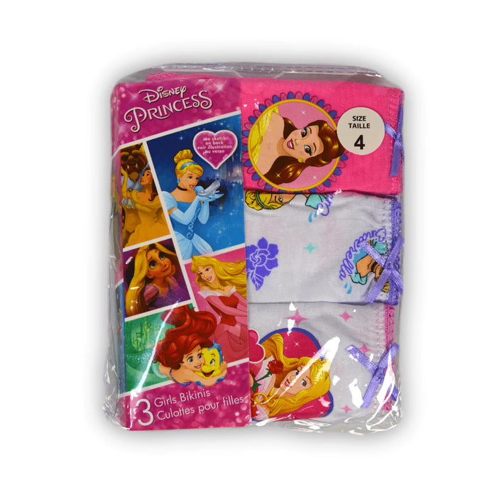 Jellifish Girls Disney Princess Underwear (3 Pack) — Goldtex