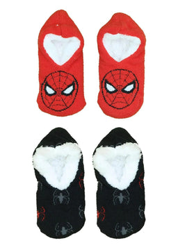 Jellifish - Jellifish Boys Spider-Man Slipper Socks - 2 Pack