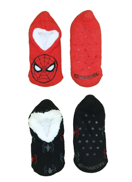 Jellifish - Jellifish Boys Spider-Man Slipper Socks - 2 Pack
