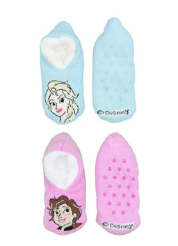 Jellifish - Jellifish Girls Frozen Slipper Socks - 2 Pack