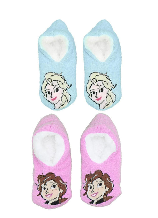 Jellifish - Jellifish Girls Frozen Slipper Socks - 2 Pack