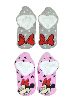 Jellifish - Jellifish Girls Minnie Mouse Slipper Socks - 2 Pack