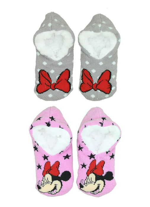 Jellifish - Jellifish Girls Minnie Mouse Slipper Socks - 2 Pack