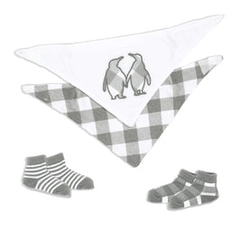 Jesse+Lulu® - Jesse & Lulu 4 Piece Bib and Sock Set