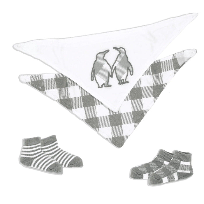 Jesse+Lulu® - Jesse & Lulu 4 Piece Bib and Sock Set