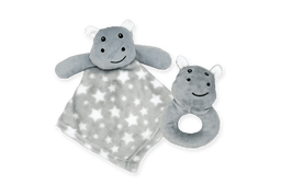 Jesse+Lulu® - Jesse & Lulu Baby Nunu Animal Plush With Ring Rattle 2 Piece Set