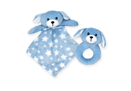 Jesse+Lulu® - Jesse & Lulu Baby Nunu Animal Plush With Ring Rattle 2 Piece Set