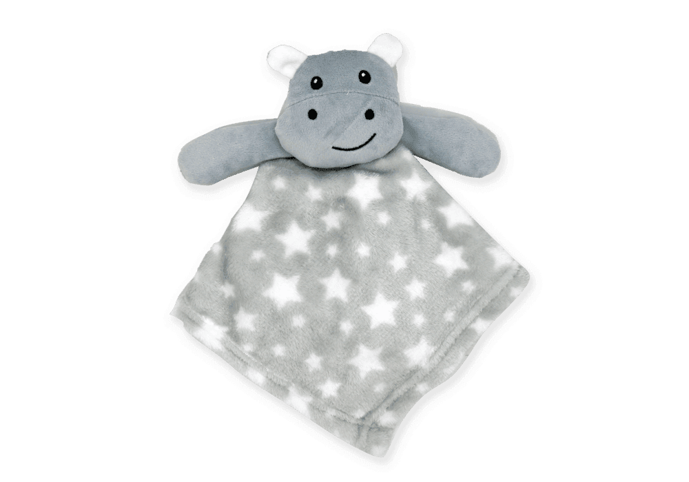 Jesse+Lulu® - Jesse & Lulu Baby Nunu Animal Plush With Ring Rattle 2 Piece Set