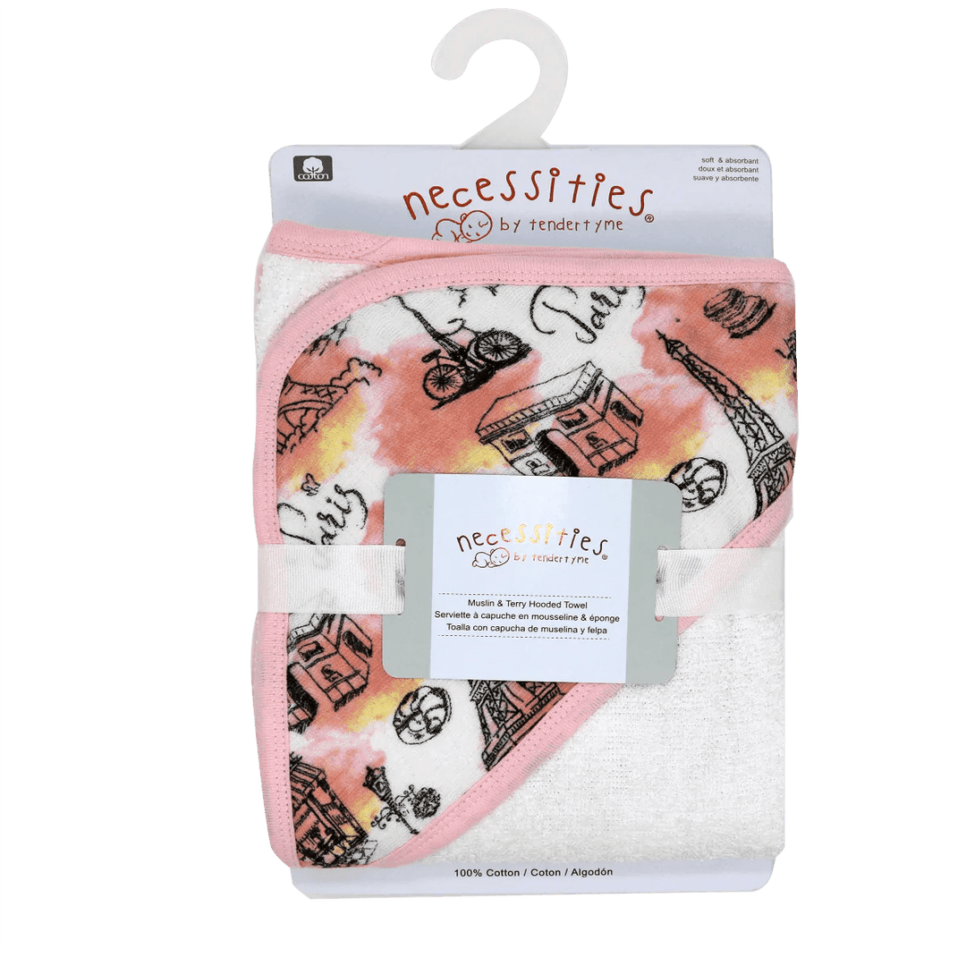 Jesse+Lulu® - Jesse+Lulu Muslin & Terry Hooded Towel