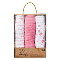 Jesse+Lulu® - Jesse+Lulu Muslin Swaddle Blankets - 3 Pack
