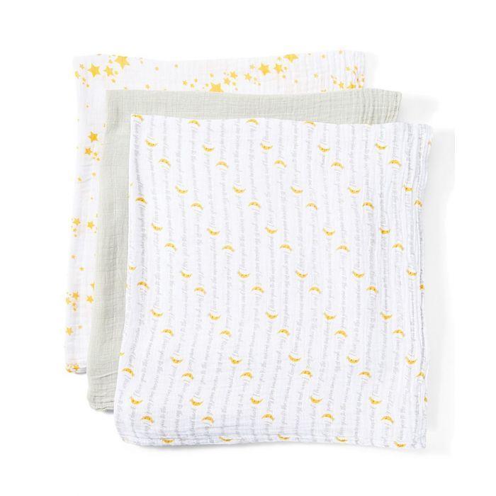 Jesse+Lulu® - Jesse+Lulu Muslin Swaddle Blankets - 3 Pack