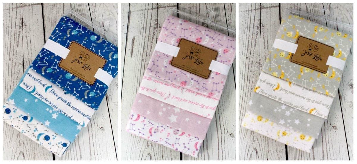 Jesse+Lulu® - Jesse+Lulu® 100% Cotton - 4 Pack Receiving Blankets