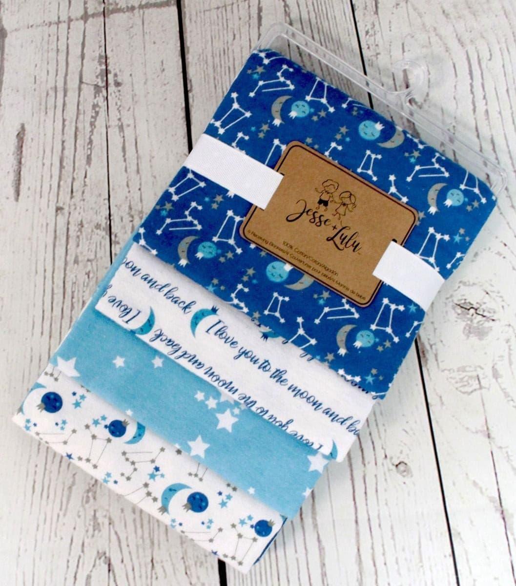 Jesse+Lulu® - Jesse+Lulu® 100% Cotton - 4 Pack Receiving Blankets