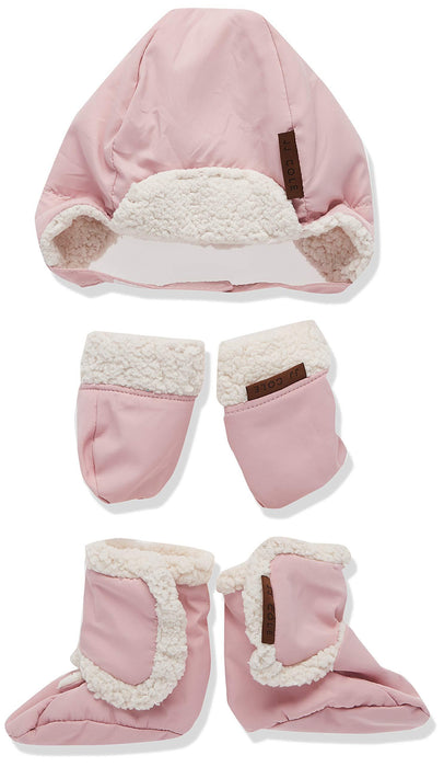JJ Cole® - JJ Cole Bomber Hat, Mitts & Booties Set