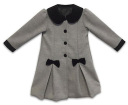 Jo-Ella - Joe-Ella Grey Fancy Pea Coat